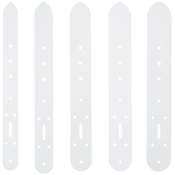 5Pcs PVC Plastic Belt Holes Templates Leather Handcraft Model for DIY Handmade Leather Craft Clear 273~275x25~40x0.8mm