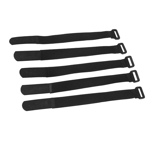 5Pcs Pack Adjustable Nylon Bicycle Handlebar Tie Straps Multipurpose Riding Binding Bands for Flashlights Pumps 9.8 x 0.8 in / 25 x 2 cm