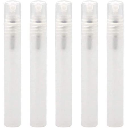Mini Bottles Spray Frosted Plastic Tube Empty Refillable Perfume Pen for Travel and Gift,Mini Portable Pen (5)
