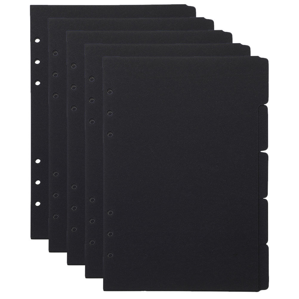 5Pcs Page Divider Binder Book Dividers Paper Binder Dividers Tabs