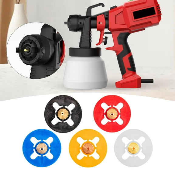 5Pcs Paint Sprayer Nozzles Spray Nozzles 1.0/1.5/1.8/2.0/2.5mm Home DIY Metal Accessories Electric Paint Nozzles Painting Nozzle for Walls