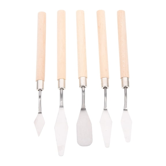 5Pcs Painter Paint Tools Scrape Professional Artist Art Draw Spatulas Painting Scrapers