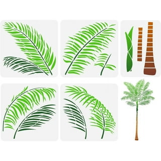 StudioR12 Tropical Palm Leaf Stencil for DIY Boho Home Decor