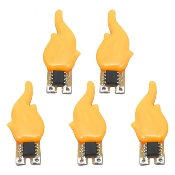 5Pcs Party Restaurant Decorative Light Flame Shaped LED Filament Bulb Accessory