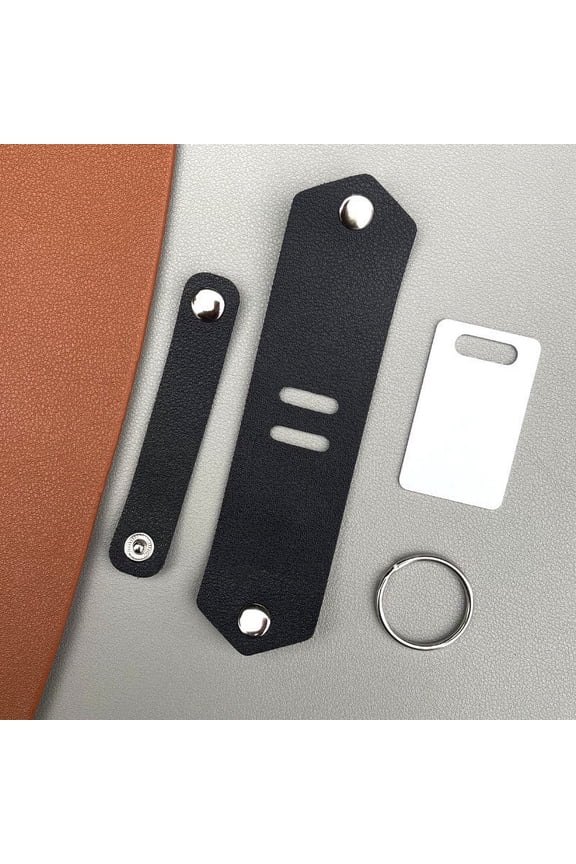 5Pcs Personalized Leather Photo Keychain, Fufafayo Vintage Leather Photo Keychain, Personalized DIY Photo Keyring for Lovers, Custom Metal Chain Key Holder for Gifts Anniversary Valentine's Day