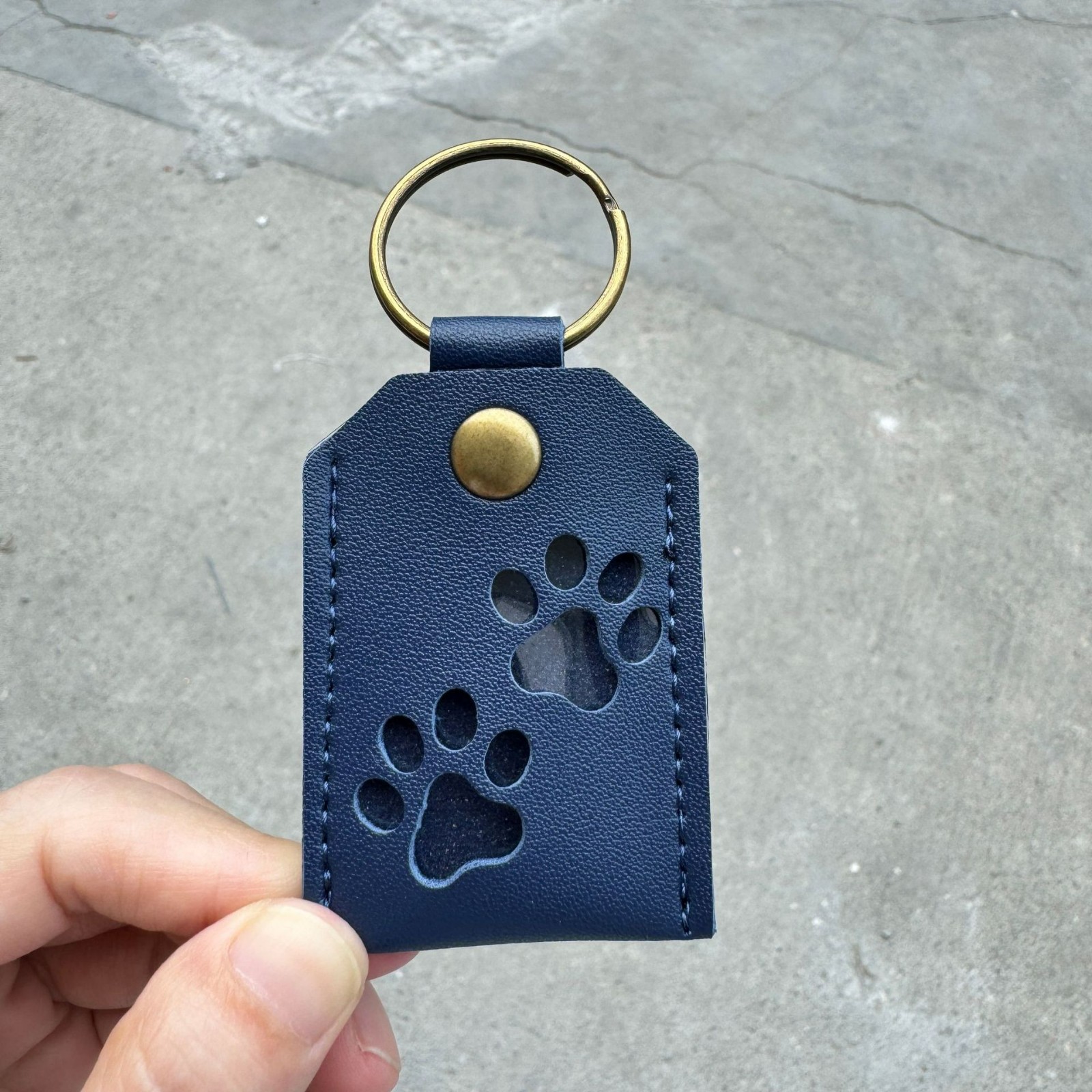 Porte-clés Souvenir En Forme De Griffe De Chat - Pour Conserver Les Poils D'Animal - Cadeau Mémorial - Cuir PU