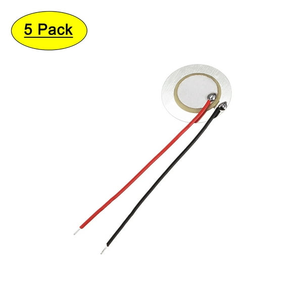 5Pcs Piezo Discs 20mm Acoustic Pickup Transducer Prewired Microphone Trigger Drum CBG Guitar