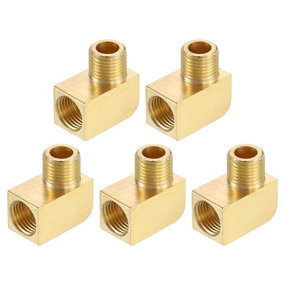 5Pcs Pipe Fitting 90 Degree Barstock Street Elbow M10 Male x M10 Female Pipe