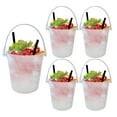 thumbnail image 1 of 5Pcs Plastic Cocktail Buckets for Drinks, Transparent Drinks Buckets with Handle Reusable Smoothie Bucket Multifunctional Rum Buckets for Parties Cocktails Beer Champagne Wine（1L 32oz）, 1 of 8
