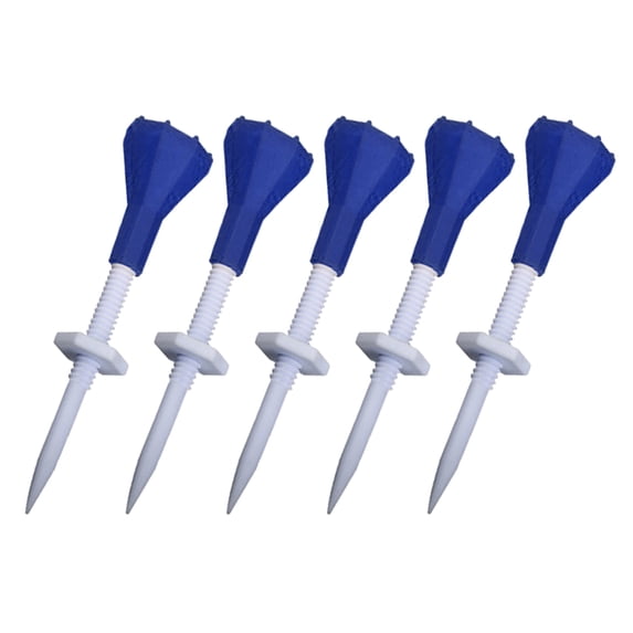 5Pcs Plastic Golf Tees Golf Holder Adjustable Height Golf Training Tees ...