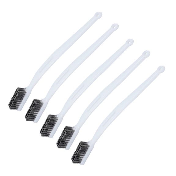 5Pcs Plastic Handle Wire Brushes For Car Cleaning, Detail Brushes