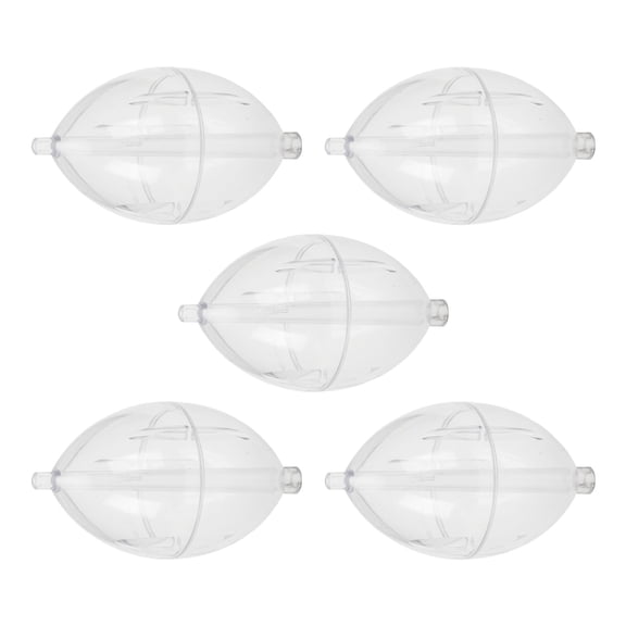 5Pcs Plastics Clear Float Fishings Slip Cast Float Oval Bubble Float Bobbers Buoys Slip Bobbers Strikes Indicator