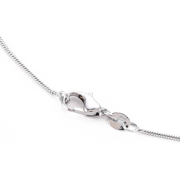 5Pcs Platinum Brass Herringbone Chain Round Snake Chain Necklaces Minimalist Chain Necklace Choker for Men Women Personalized Jewelry Gift 17.32 inch