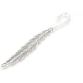 thumbnail image 1 of 5Pcs Plume Tibetan Style Alloy Bookmarks Vintage Carved Bookmarks with Loop for Reading Enthusiasts Bookmark DIY Silver 115x14.5x3mm Hole: 2.5mm Silver, 1 of 1