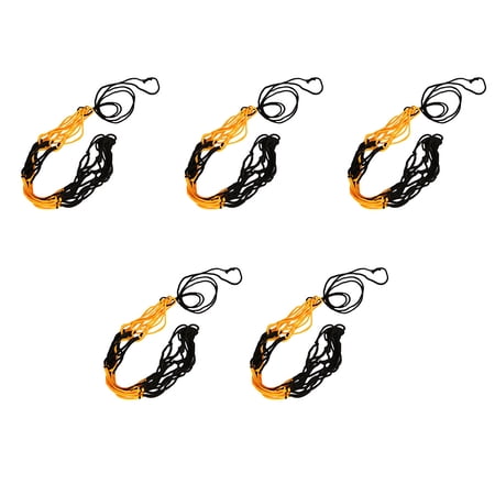HOMEMAXS 5Pcs Portable Mesh Bags Multi-function Net Bags Wear-resistant Soccer Bags Ball Supply