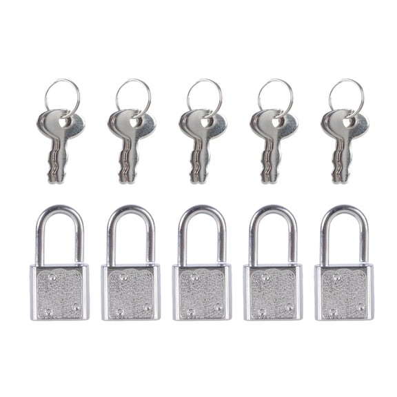 5Pcs Portable Suitcases Locker Securing Lock Diary Padlocks Key Lock Zincs Alloy Locker Padlock With Key Easy to Use