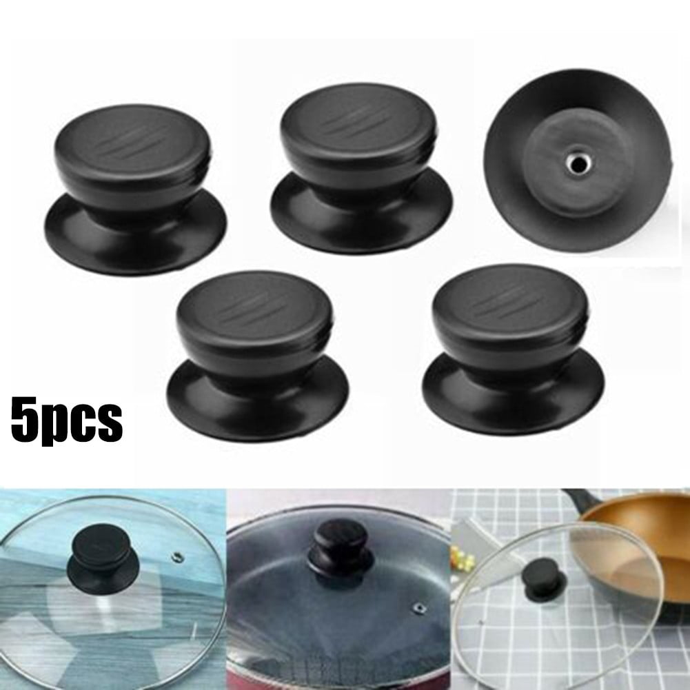 Ausla Lot de 5 Boutons de Remplacement pour Couvercles de Casserole, Poignées de Cuisine Résistantes à la Chaleur, Accessoires de Cuisine