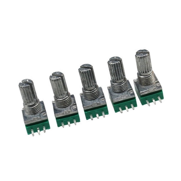 5Pcs Potentiometers Industrial Switches RK097 RK097N 3Pin B1K 5K 10K 20K 50K 100K 500K Switch Audio Shaft 15mm Amplifier Sealing