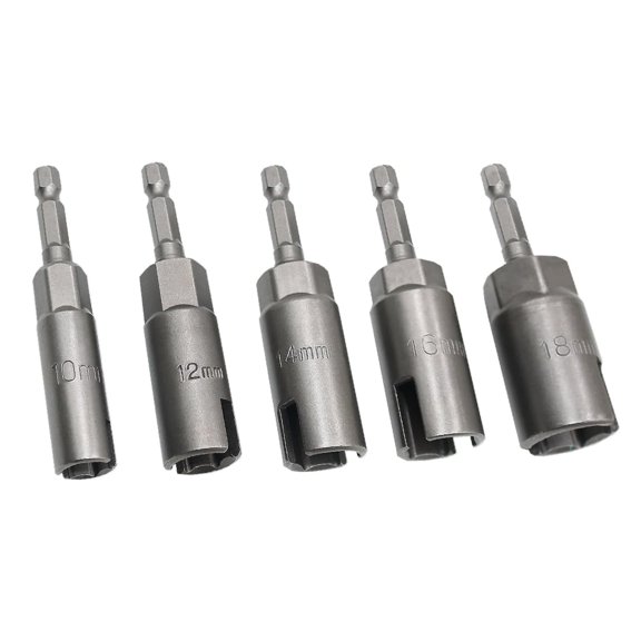 5Pcs Power Wing Nut Driver Bits Socket Wrench Set Chrome Vanadium Steel