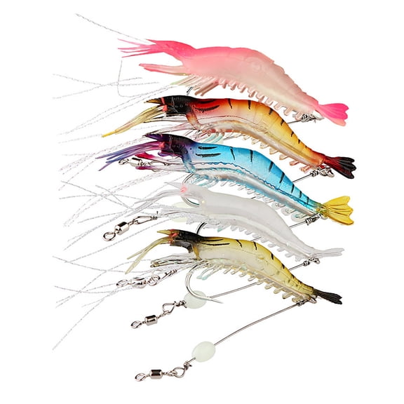 5Pcs Pre-Rigged Soft Bait Fishing Bait Swimbaits - for Saltwater Freshwater, Lifelike Soft Plastic Swimbait - For Anglers & Predator Fish