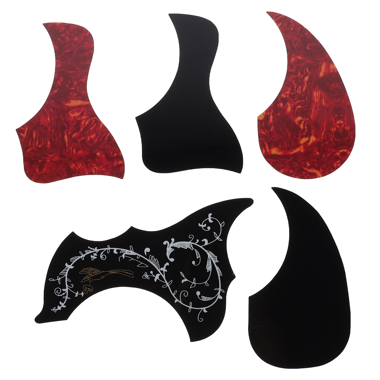 5Pcs Professional Guitar Pickguards Celluloid Scratch Plates Pick Guards