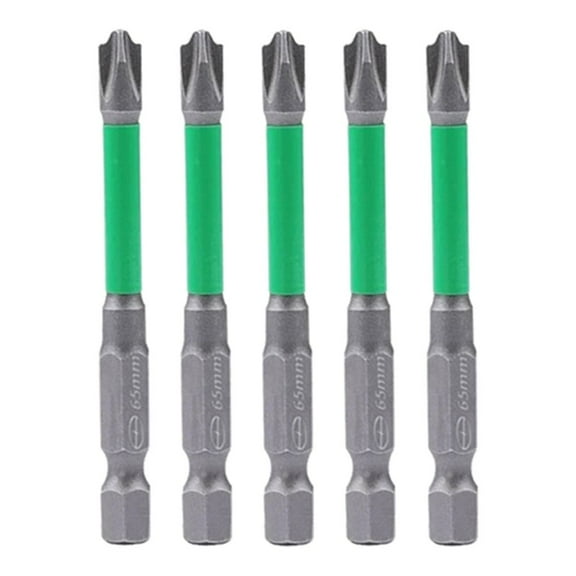 5Pcs Professional Magnetic Screwdriver Bit Special Slotted Screwdriver Bits Set for Electricians FPH2 65mm 110mm