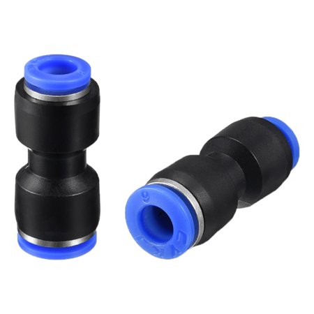 5Pcs Push to Connect Fittings Tube Connect 5/32“ -15/64” Tube Fittings Blue