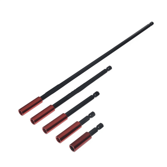 5Pcs Quick Release Bit Holder 1/4Inch Hex Screwdriver Drill Long Handle Tip for Screw