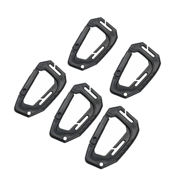 5Pcs Quick Releases Carabiner Clip Outdoor Secure Keychain Climbing Hook Set