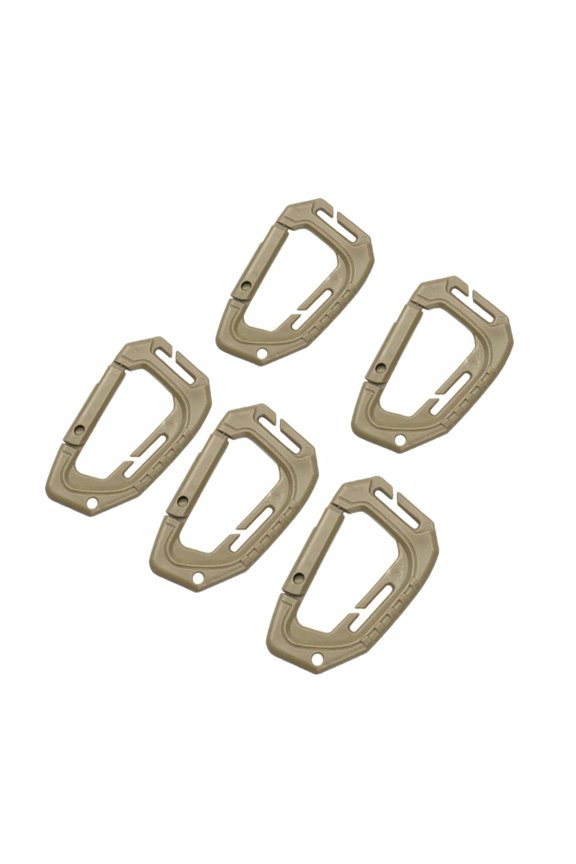 5Pcs Quick Releases Carabiner Clip Outdoor Secure Keychain Climbing Hook Set