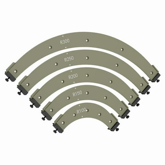 5Pcs Radius Corner Jigs for Wood Working, Woodworking Round Corner Radius Templates,Radius Jig Corner Templates,5 * Radius Corner Jigs