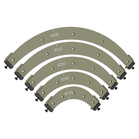 5Pcs Radius Corner Jigs for Wood Working, Woodworking Round Corner Radius Templates,Radius Jig Corner Templates