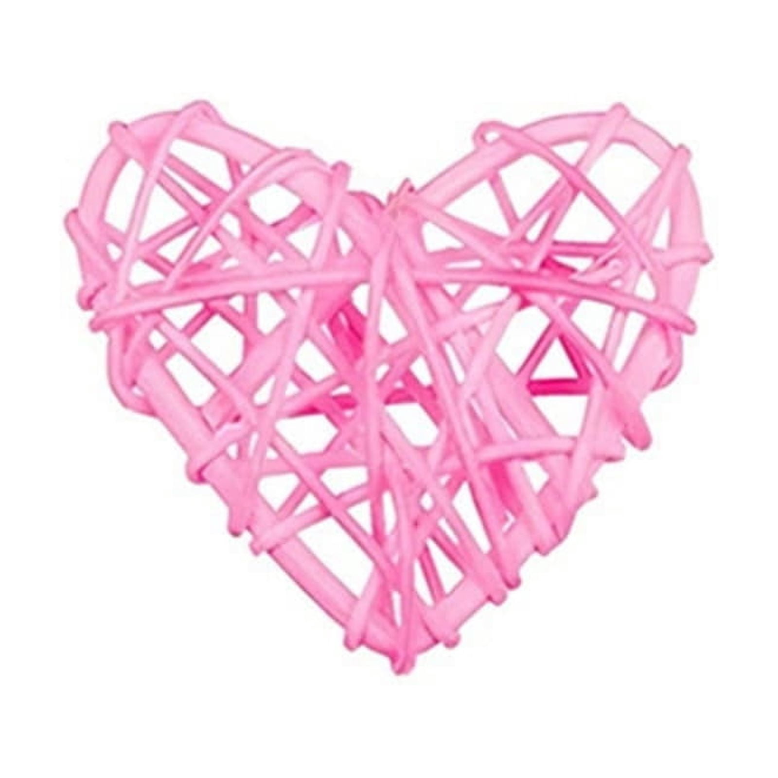 Solar Rattan Heart 5Pcs Rattan Heart Decor! CQCYD Valentine's Day Heart-Shaped Rattan ...