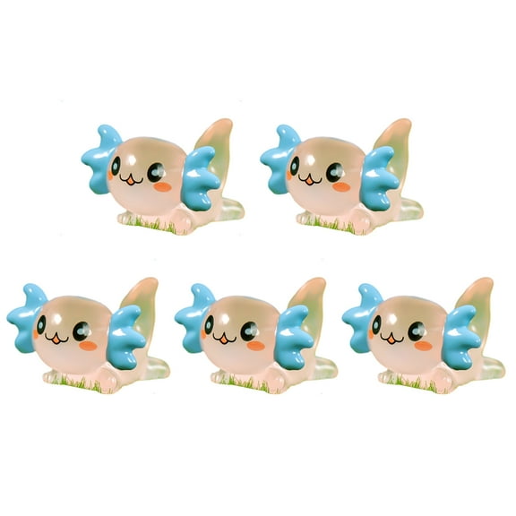 5Pcs Realistic Vivid Appearance Dragon Ornament Small Decorative Exquisite Glowing Hexagonal Dragon Resin Figurines Home Decor-Pink