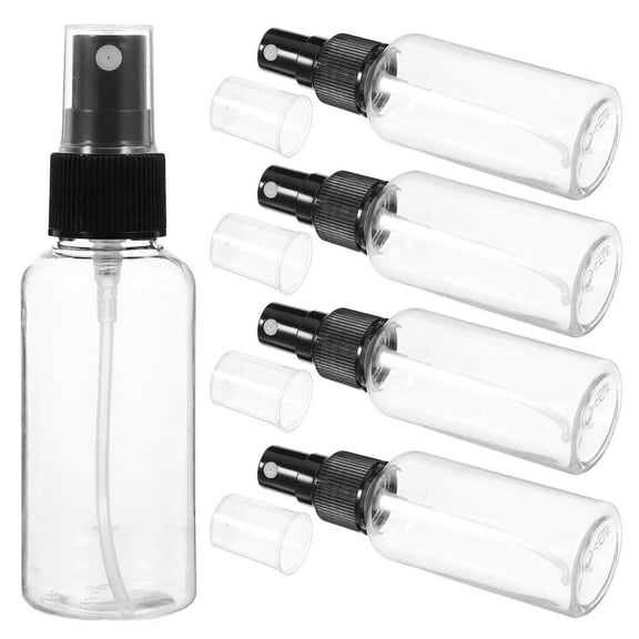 Alasum Portable Fine Mist Spray Bottle Transparent Storage Container Home Use 5Pcs