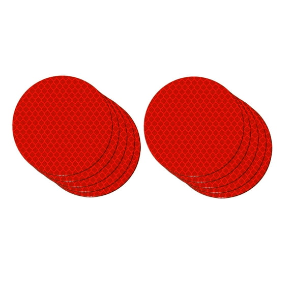 5Pcs Reflective Wheel Hub Stickers! Iuhan Automotive Reflective Stickers, 10PCS Red Wheel Hub Decals for Car Truck Motorcycle, Night Safety Warning Stickers, Non-Destructive Installation for Vehicle