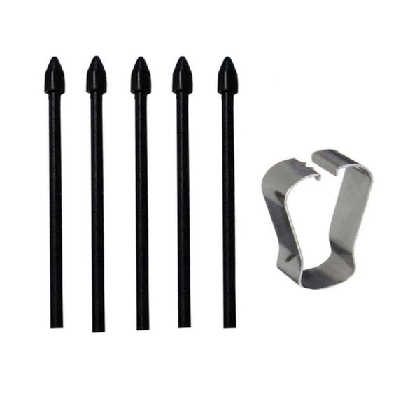5Pcs Replacement Stylus Nibs With Pen Clip Compatible for Galay Tab S8 S6 T860 T865 Tablet Precise Pressure Sensitivity