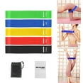 thumbnail image 1 of 5Pcs Resistance Bands Set Fitness Loop Exercise Bands for Women Men Legs Butt Arms Shoulders Home Gym Workout Fitness, Strength Training, Yoga, Pilates with Storage Bag and Instruction Guide, 1 of 7