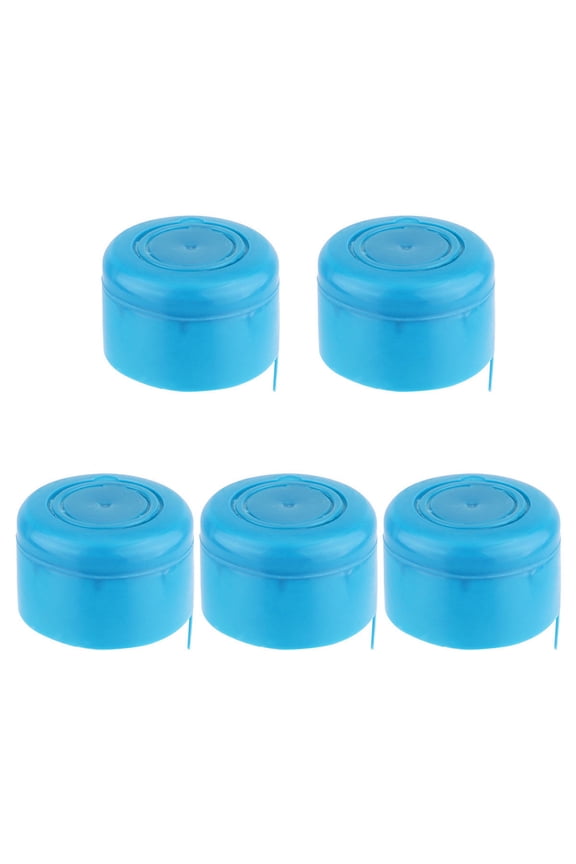 5Pcs Reusable 3/5 Gallon Barrelled Water Thicken Plastic Snap-on Replacement Cap