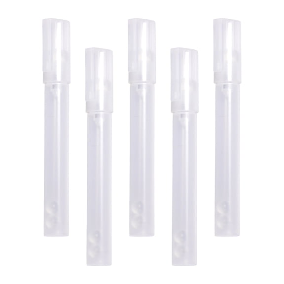 5Pcs Reusable Empty Marker 4.5MM Round Tip Empty Acrylic Paint Pen Clear Pen Rod Multipurpose Drawing Tool