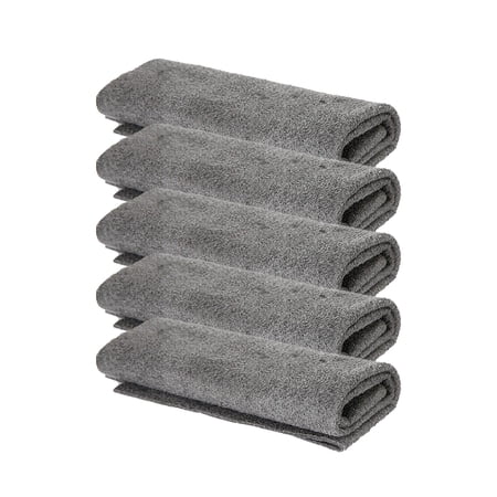 5Pcs Reusable Microfiber Cleaning Cloth Washable Cleaning Towels Scratchproof Polishing Multipurpose for Kitchen glass Windshield Gray 30cmx30cm