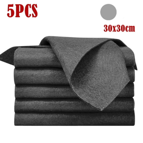 5Pcs Reusable Thicken Microfiber Cleaning Cloth, Cleaning Cloths for House Washable, Lint Free Microfiber Cleaning Cloths