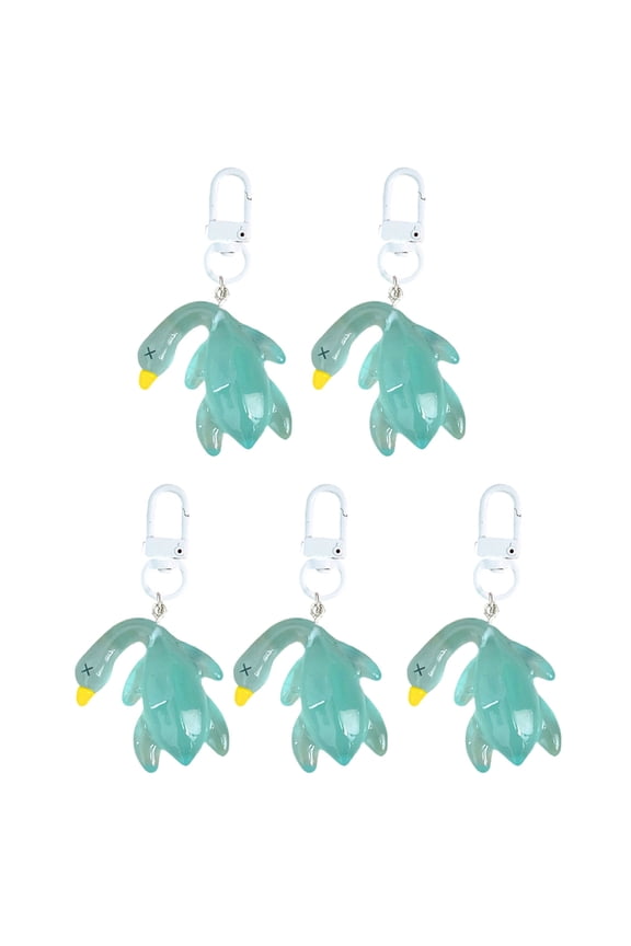 5Pcs Roast Duck Keychain Luminous Duck Keychain Key Holder Keyring Key Holder Key Accessory for Backpacks Bag Charm