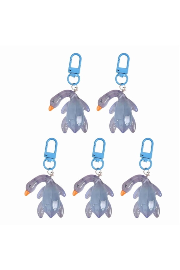 5Pcs Roast Duck Keychain Luminous Duck Keychain Key Holder Keyring Key Holder Key Accessory for Backpacks Bag Charm