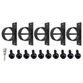 thumbnail image 1 of 5Pcs Rope Support Caps Cover Stainless Steel Brackets Black Ropes Clamps For Fencing Stair Deck Screw Securing Rope, 1 of 9