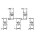 thumbnail image 1 of 5Pcs Rotating Snap Stainless Steel Double Ended Antiknot Swivel Hook Rigging Accessories, 1 of 8