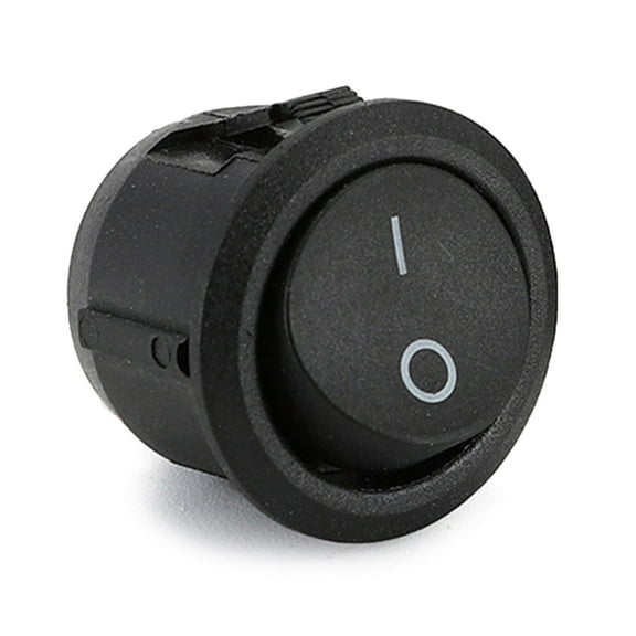 5Pcs Round Toggle Switches 2 Pin Rocker Switches Push Button Switches Enduring