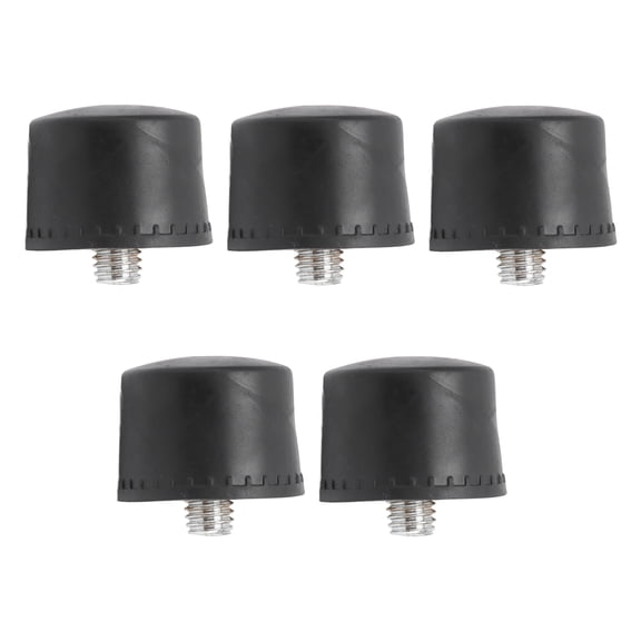 5Pcs Rubber Hammer Head Black Hammers Striking Head Tips Non Slip Oil Prevention for Household35mm