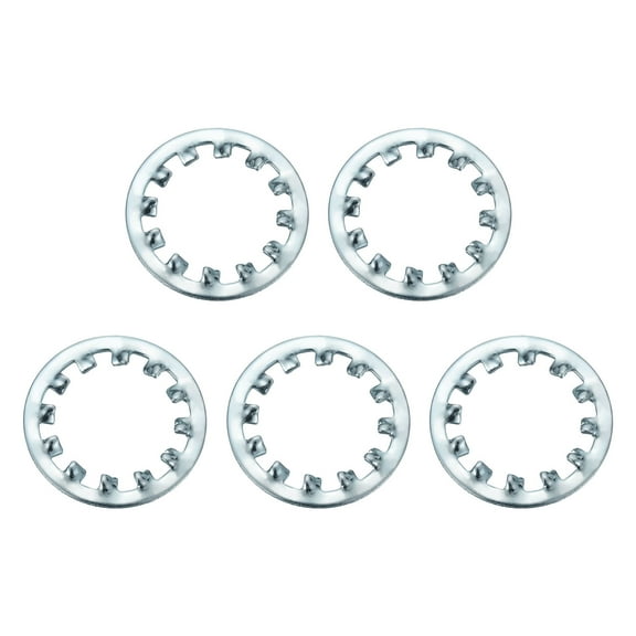 5Pcs SAE 7/8" Zinc-Plated Carbon Steel Internal Tooth Lock Washer