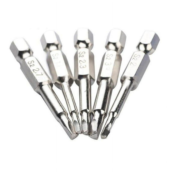 5Pcs Sale Magnetic Triangle Head Screwdriver Bits S2 Steel 1/4 Hex Shank 50mm
